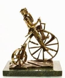 10590 Бронза скульптура"Велосипедист"