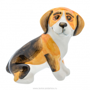 Фарфоровая статуэтка "Собака Бигль", фотография 0. Интернет-магазин ЛАВКА ПОДАРКОВ