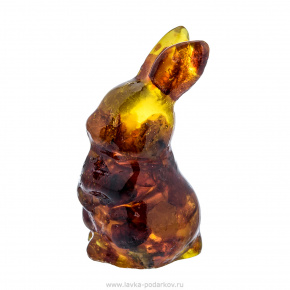 Статуэтка из янтаря "Кролик", фотография 0. Интернет-магазин ЛАВКА ПОДАРКОВ