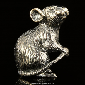 Статуэтка "Крыса" (серебро 925*), фотография 0. Интернет-магазин ЛАВКА ПОДАРКОВ