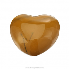 Сувенир из натурального камня "Сердце". Яшма песочная, фотография 0. Интернет-магазин ЛАВКА ПОДАРКОВ