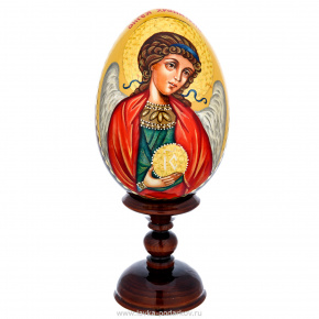 Яйцо пасхальное на подставке "Ангел-Хранитель", фотография 0. Интернет-магазин ЛАВКА ПОДАРКОВ