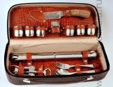 -0,05л Фарфор МИНИ-ШТОФ "СОВА" в цвете и золоте 0,05л в комплекте 