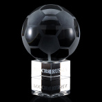 Лазерная графика "Футбольный мяч" на подставке