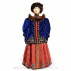 Кукла "Боярыня" В традиционном зимнем одеянии с опушкой