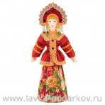 Фарфоровая кукла ручной работы "Костюм 18-19 век Центр России"