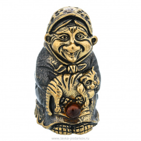 Колокольчик с янтарем "Бабуля", фотография 0. Интернет-магазин ЛАВКА ПОДАРКОВ