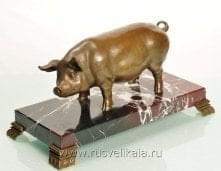 10710 Бронза Скульптура "Свинья"