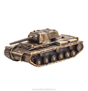 Модель танка "Танк КВ" из бронзы, фотография 0. Интернет-магазин ЛАВКА ПОДАРКОВ