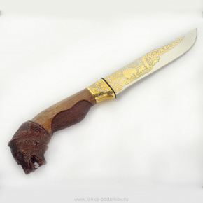 Нож "Медведь" Златоуст, фотография 0. Интернет-магазин ЛАВКА ПОДАРКОВ