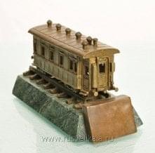 10716 Бронза Модель паровоза "Вагон"