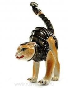 -1л  Фарфор ШТОФ "Кот в доспехах" 1л в комплекте