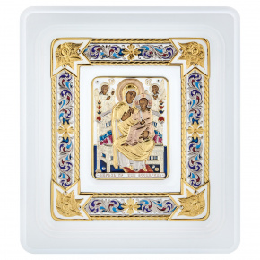 Настенная икона "Богородица Всецарица" 13х11,5 см, фотография 0. Интернет-магазин ЛАВКА ПОДАРКОВ