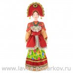 Фарфоровая кукла "Традиционный праздничный костюм к.19-н.20 века"