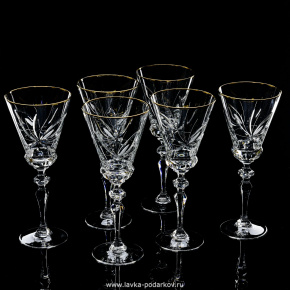 Набор хрустальных бокалов для шампанского 250 мл. 6 шт., фотография 0. Интернет-магазин ЛАВКА ПОДАРКОВ