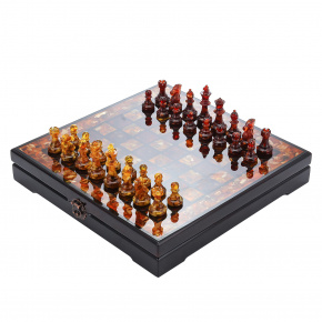 Шахматы-шашки янтарные "Консул", фотография 0. Интернет-магазин ЛАВКА ПОДАРКОВ
