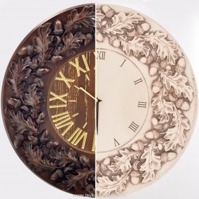 Часы настенные деревянные "Дубок" в ассортименте, фотография 0. Интернет-магазин ЛАВКА ПОДАРКОВ