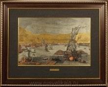  /42*55см Офорт цветной "Санкт - Петербург"