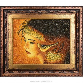 Картина янтарная "Аллегория. Код Да Винчи", фотография 0. Интернет-магазин ЛАВКА ПОДАРКОВ