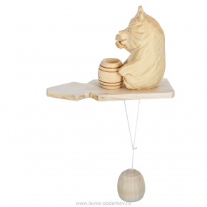 Богородская деревянная игрушка "Медведь с медом", фотография 0. Интернет-магазин ЛАВКА ПОДАРКОВ