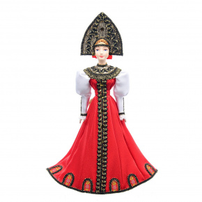 Кукла "Девушка в традиционном праздничном костюме конца 19 века" , фотография 0. Интернет-магазин ЛАВКА ПОДАРКОВ