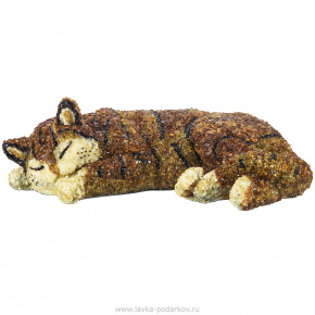 Скульптура из янтаря "Спящая кошка", фотография 0. Интернет-магазин ЛАВКА ПОДАРКОВ