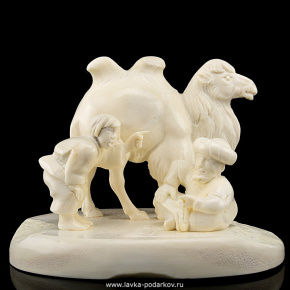 Скульптура "Сибирский базар" (рог лося), фотография 0. Интернет-магазин ЛАВКА ПОДАРКОВ