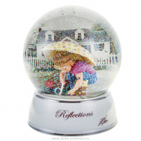 Стеклянный шар с блестками "Летний дождь", фотография 0. Интернет-магазин ЛАВКА ПОДАРКОВ