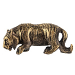 0068408 Сувенир Тигр  бронза  6*2,5см