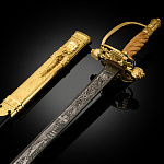 0063230 Оружие сувенирное ШПАГА "ГЕНЕРАЛИССИМУС СУВОРОВ" , дамаск