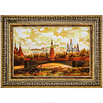 Картина янтарная "Москва. Кремль" 79х59 см
