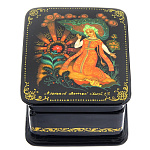 0048194/6*5см Шкатулка лаковая миниатюра Холуй"Аленький цветочек"44,2