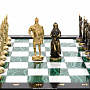 Шахматы из натурального камня с бронзовыми фигурами "Русь", фотография 5. Интернет-магазин ЛАВКА ПОДАРКОВ