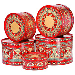 0029941-42*34см/овал Северные промыслы шкатулка КОРОБ ПОДАРОЧНЫЙ овальный в ассорт.(С 151)