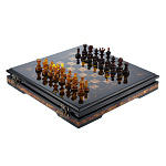 0068796- ЯНТАРЬ Шахматы "Африка"  доска  39*39см фигуры "Африка" 