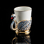 Кофейный набор на 2 персоны "Лебедь" Златоуст, фотография 2. Интернет-магазин ЛАВКА ПОДАРКОВ