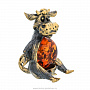 Статуэтка с янтарем "Корова - копытца в боки", фотография 2. Интернет-магазин ЛАВКА ПОДАРКОВ