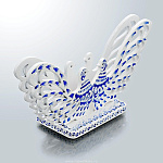 31011/10*8см Хохлома САЛФЕТНИЦА "Зимние цветы/Голуби" в ассортименте Р32 С 1050