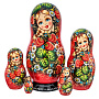 Матрешка "Клубника" 5 мест, фотография 4. Интернет-магазин ЛАВКА ПОДАРКОВ