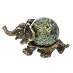 107032 Бронза Скульптура "Слон с шаром" №7