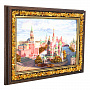 Картина янтарная "Храм Василия Блаженного" 24х15 см, фотография 1. Интернет-магазин ЛАВКА ПОДАРКОВ