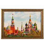 Картина янтарная "Вид на Кремль" 60х40 см