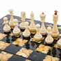 Шахматы деревянные икрустация и фигуры из янтаря "Готика" 41х41 см, фотография 1. Интернет-магазин ЛАВКА ПОДАРКОВ