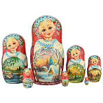 Матрешка "Зима" 7 мест