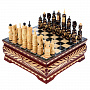 Шахматы деревянные в ларце "Резные", фотография 1. Интернет-магазин ЛАВКА ПОДАРКОВ