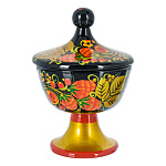 0039742 Хохлома Солонка 120х95 (Высшая категория) 25190120095