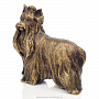 Бронзовая статуэтка собаки "Йоркширский терьер", фотография 3. Интернет-магазин ЛАВКА ПОДАРКОВ