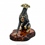 Статуэтка с янтарем "Собака Левретка", фотография 2. Интернет-магазин ЛАВКА ПОДАРКОВ