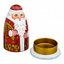 Футляр для бутылки "Дед Мороз". Хохлома, фотография 1. Интернет-магазин ЛАВКА ПОДАРКОВ