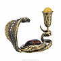 Статуэтка с янтарем "Змея с рюмкой", фотография 3. Интернет-магазин ЛАВКА ПОДАРКОВ